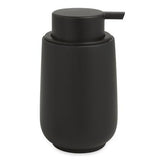 Porta Sabonete Liquido de Cimento Preto 13cm - Ela Decora